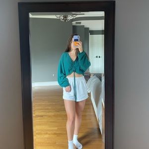 Urban outfitters green long sleeve top